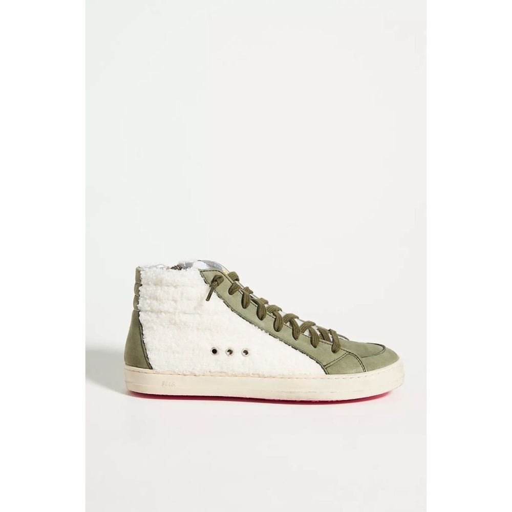 Anthropologie x P448 Skate High-Top Nubuck Sherpa Sneakers $325 Sz 40 - Picture 2 of 15